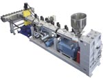 Exhaust type single screw extruder