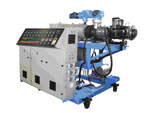 Conical twin-screw extrusion machine
